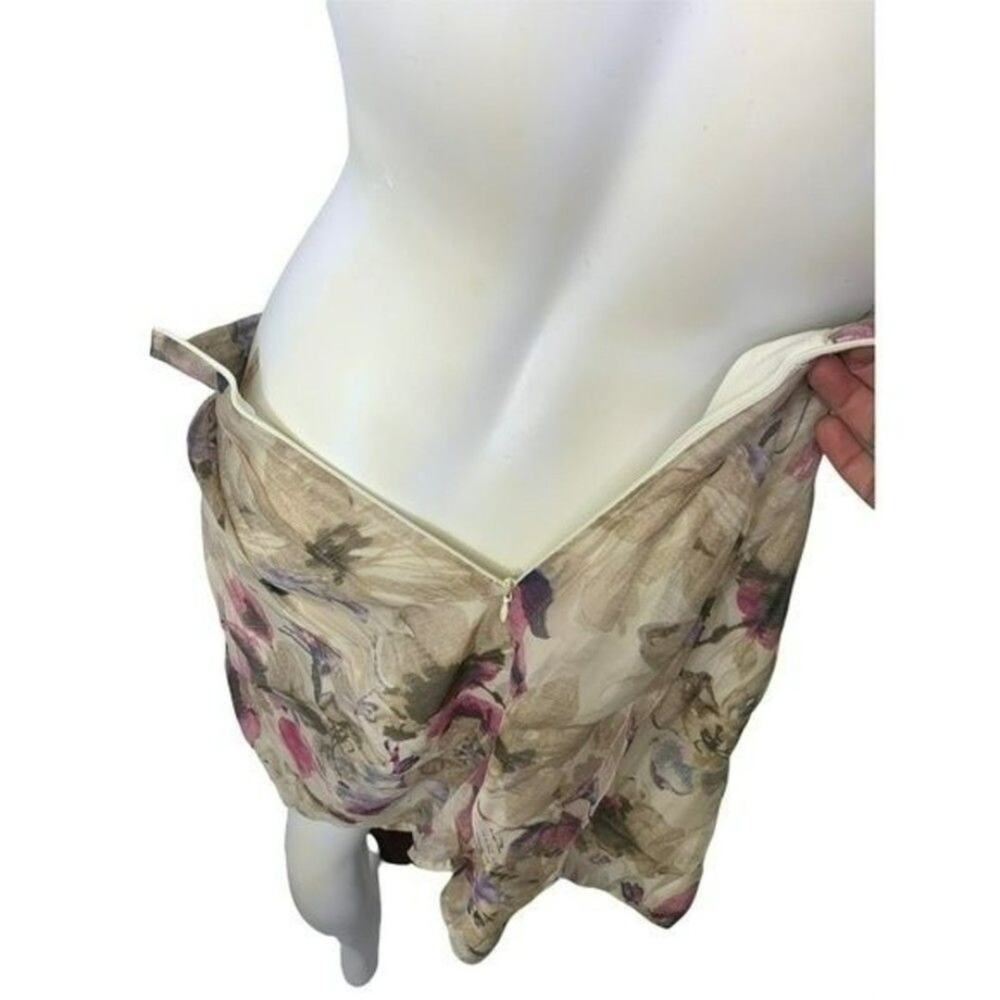 Alice Moon by Moon Collection Medium watercolor floral skirt - Picture 5 of 6